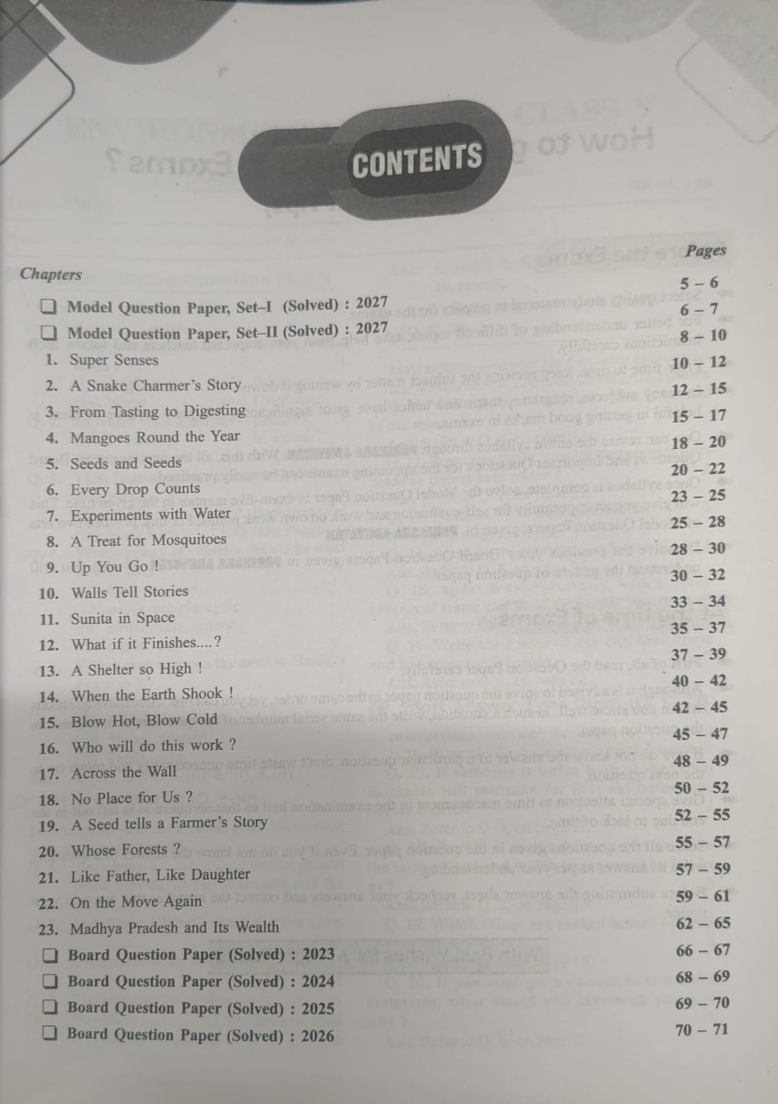 Pariksha Adhyayan 2027 Environmental Study for Class 5 (English Medium)
