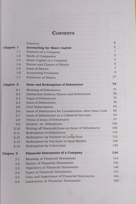 Accountancy Class 12 NCERT | Company Accounts