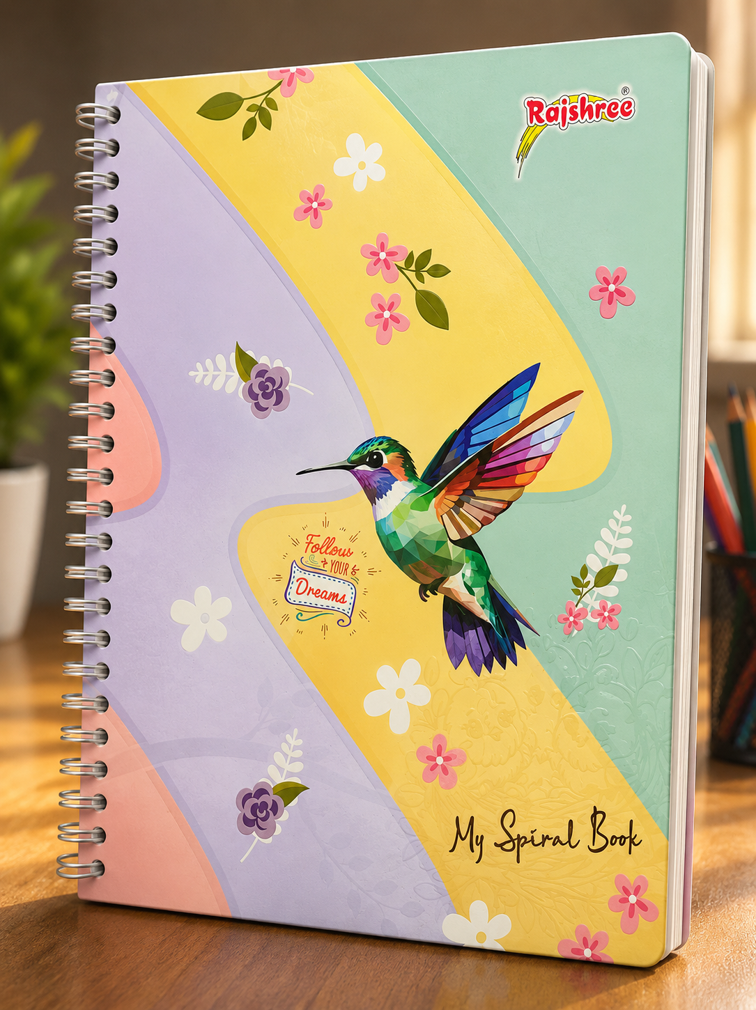 Rajshree A4 Spiral Notebook Premium Quality (400 Pages, Ruled )