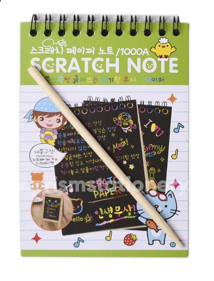 Magic Scratch Notebook/Diary – Giftoo Small | Creative Scratch Pad for Kids