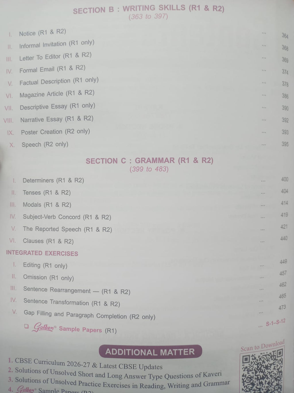 Golden English Study Material for Class 9 (Kaveri) | Based on New NCERT Textbook | CBSE 2027 Exams (English Medium)