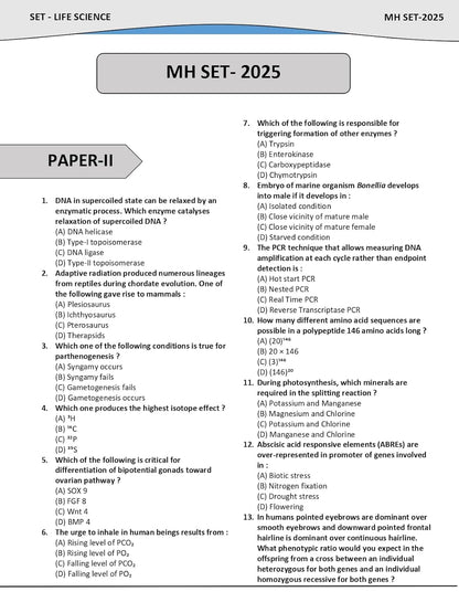 Pardo - SET Life Science 2026 Previous Year Solved Papers (2022–2011) 2nd Edition | English Medium