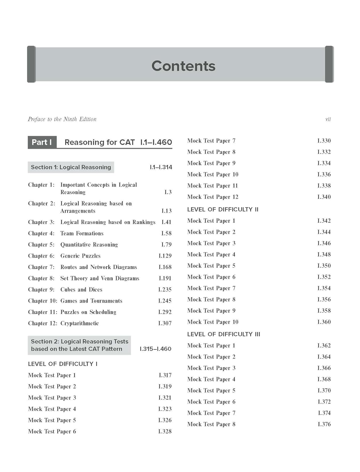 TMH Logical Reasoning for CAT 2026 by Arun Sharma 9th Edition (English Medium)