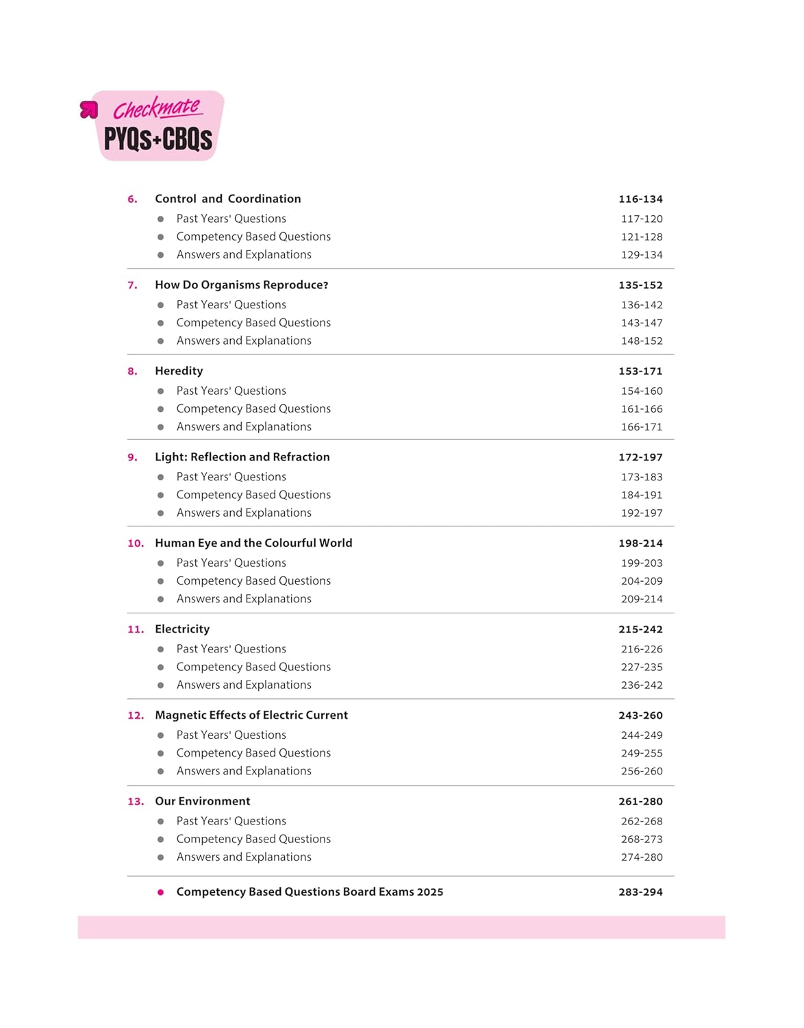 Arihant - Checkmate PYQs+CBQs Science Class 10 (Updated Edition 2026) English Medium