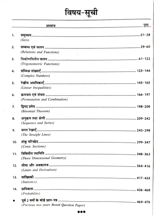 Nutan Ganit - Class 11 (Hindi Medium)