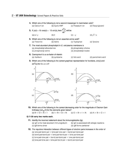 Arihant IIT JAM Biotechnology Solved Papers 3 Practice Sets Edition 2026 (English Medium)