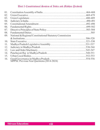 Shivaan’s Rapid Fire Volume 1 | 2nd Edition | MPPSC Prelims Unit 1–5 (English)