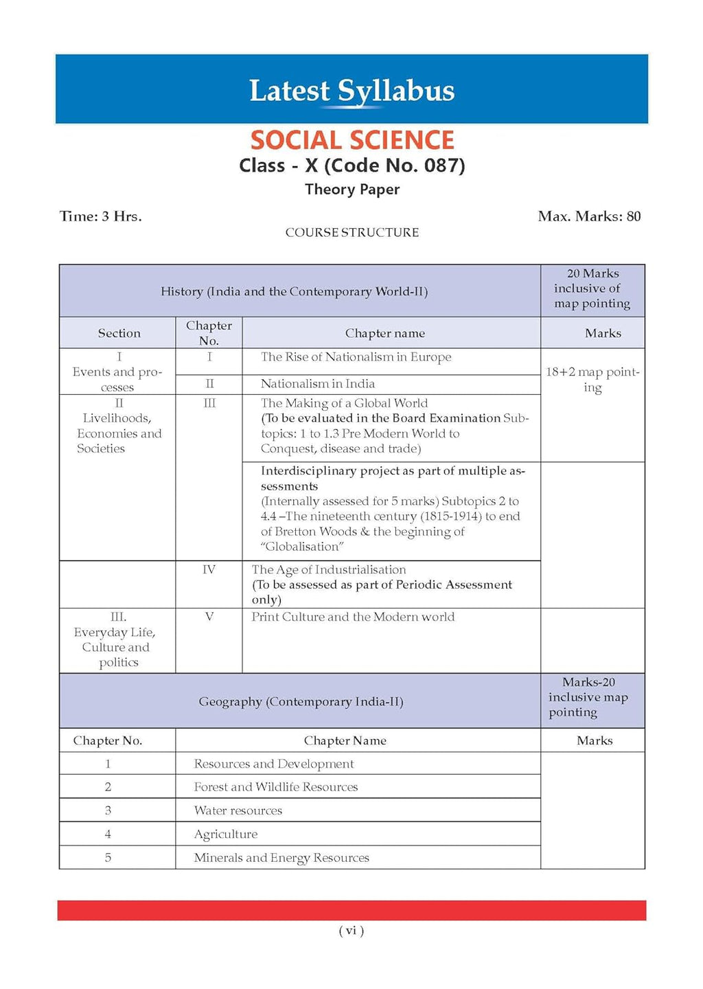 Oswaal CBSE Class 10 Social Science Question Bank (2017–2026 ) chapter & Topic-wise Solved Paper | English Medium