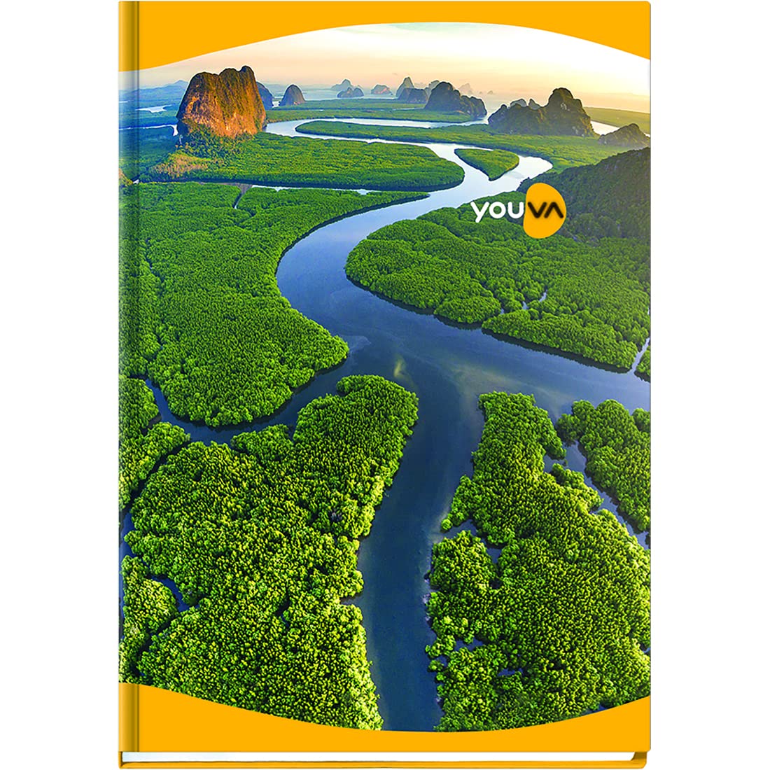Youva Case Bound Notebook – 18 × 24 cm, 384 Pages | Single Line