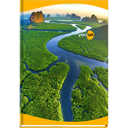 Youva Case Bound Notebook – 18 × 24 cm, 384 Pages | Single Line