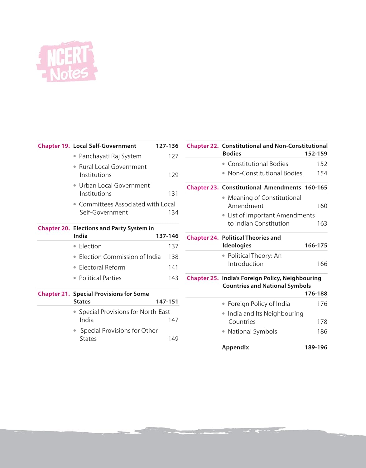 Arihant NCERT Notes Indian Polity & Governance Class 6–12 (Old + New) 2nd Edition (English Medium)
