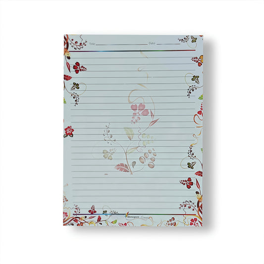 Wordmates Designer Decorative Writing Sheets – A4 Size, 50 Pages