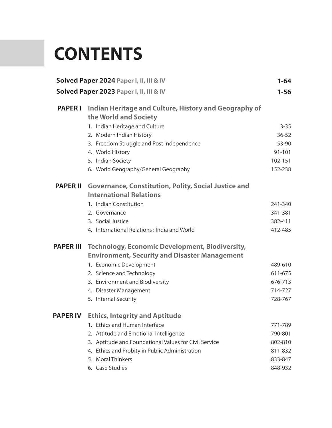 Arihant IAS Mains General Studies Papers 1,2,3 & 4 - Solved Papers 2000‑2024 | English Medium