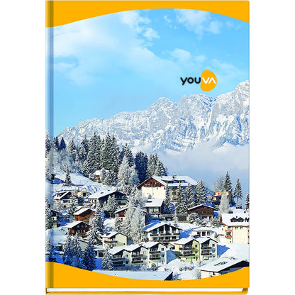 Youva Case Bound Notebook – 18 × 24 cm, 288 Pages | Single Line