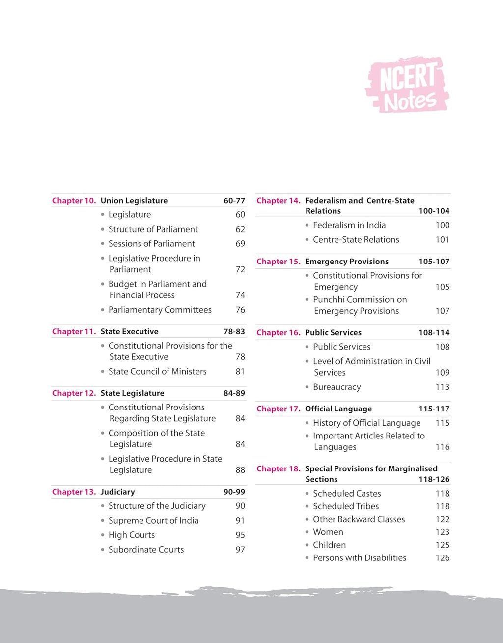 Arihant NCERT Notes Indian Polity & Governance Class 6–12 (Old + New) 2nd Edition (English Medium)