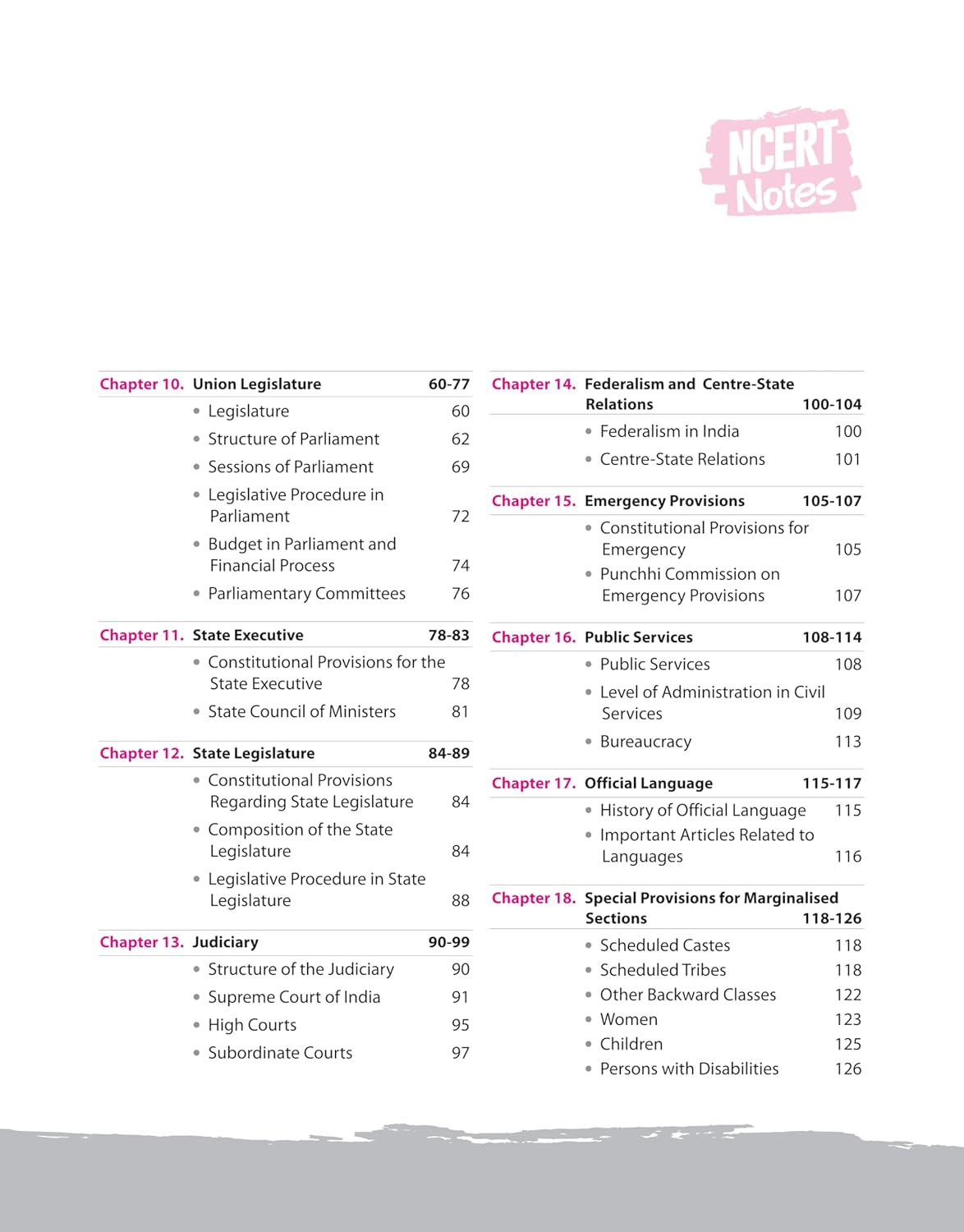 Arihant NCERT Notes Indian Polity & Governance Class 6–12 (Old + New) 2nd Edition (English Medium)