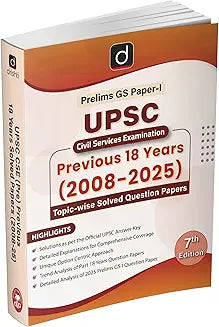 Drishti IAS UPSC Prelims GS Paper 1 Previous 18 Years (2008–2025) | 7th Edition 2026 (English Medium)