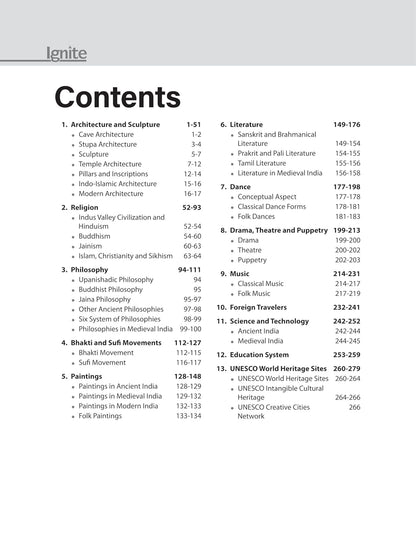 Arihant Ignite Art & Culture Topicwise MCQs Pre (English Medium)