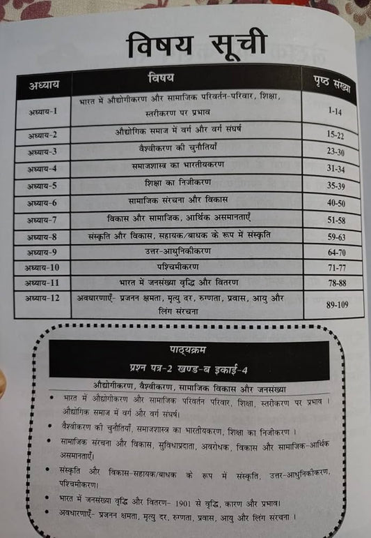 Odhogikaran Vaishvikaran Samajik Vikas aur Jansankhya Nirman IAS HINDI MEDIUM