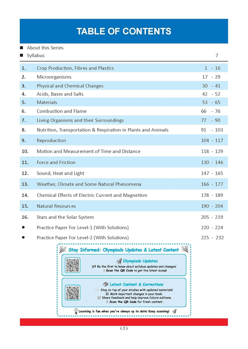 Oswaal One for All Olympiads Previous Years' Solved Papers – Class 8 Science (English Medium)