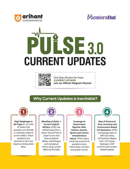 Arihant PULSE 3.0 UPSC Prelims 2026 Handwritten Notes – Conceptual Geography | English Medium