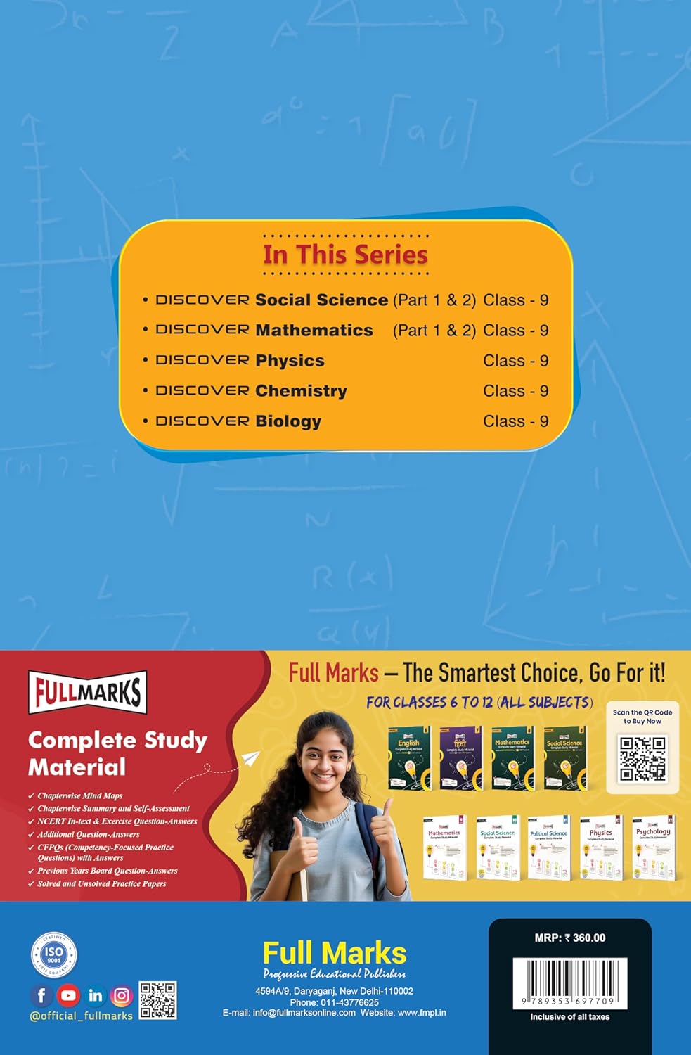 Full Marks Discover Mathematics Part-2 Textbook for Class 9 | Based on New NCERT Syllabus CBSE 2027 Examination (English Medium)