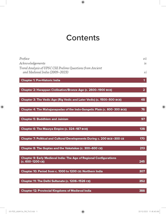 TMH - Ancient and Medieval India By Poonam Dalal Dahiya (3rd Edition) English Medium