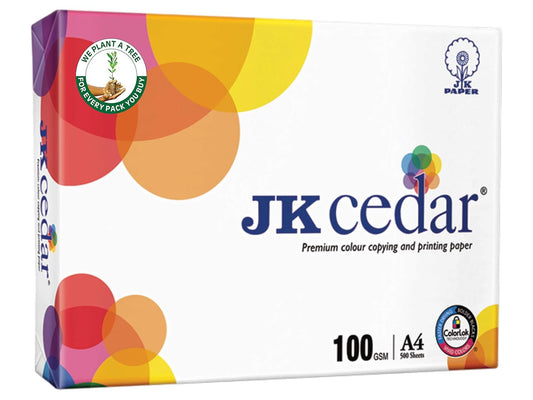 JK Paper Cedar A4 100 GSM Printer Paper – 500 Sheets