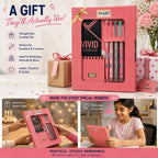 Shape Vivid Stationery Gift Set with Notebook, Sticky Notes Premium Study & Office Writing Kit