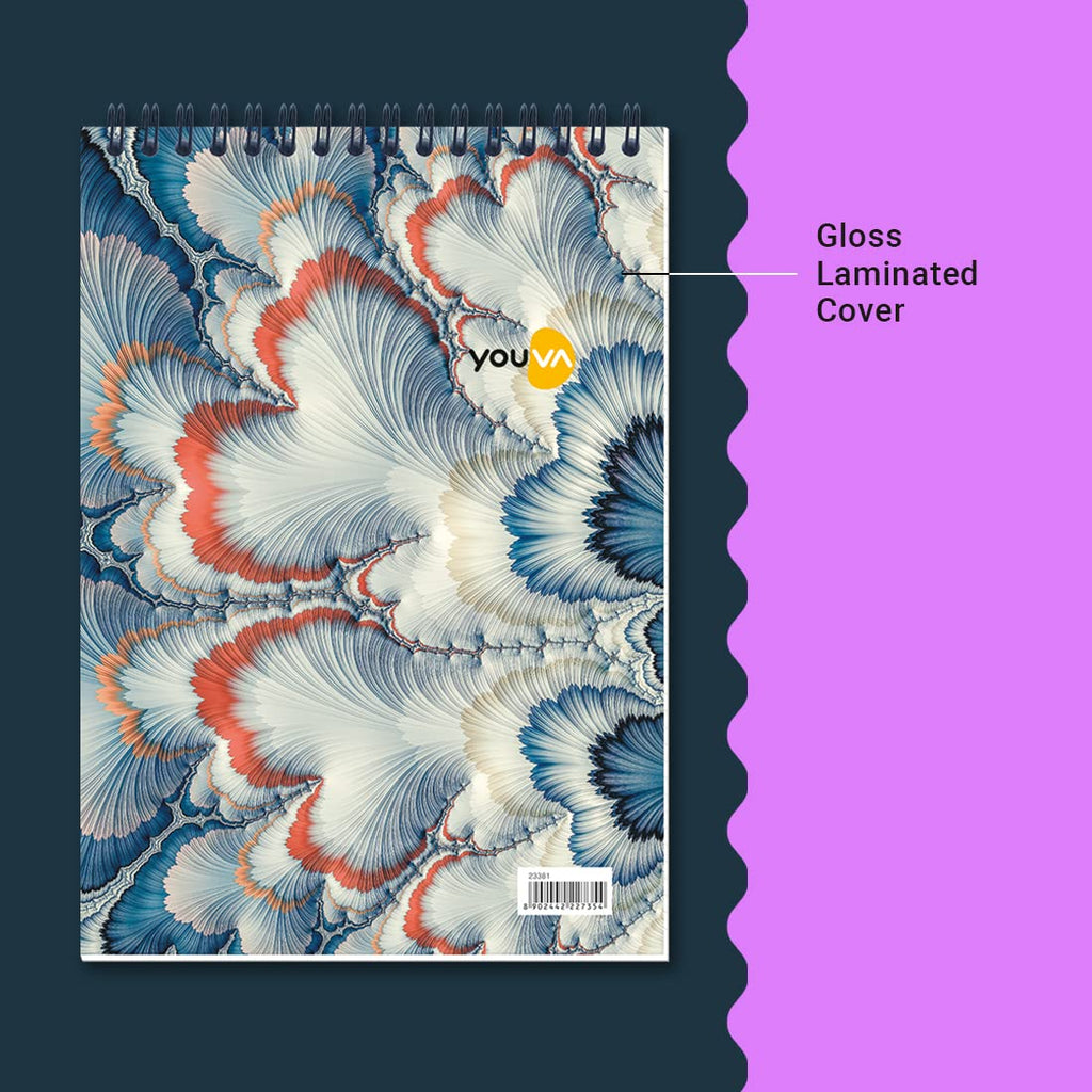 Youva A5 WIRO Notebook Vertical – A5 Size (14.8 × 21 cm), 160 Pages | Single Line