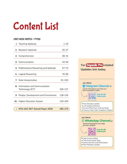 Arihant UGC NET Paper-1 Capsule Pro 2026 Solved Paper (English Medium)