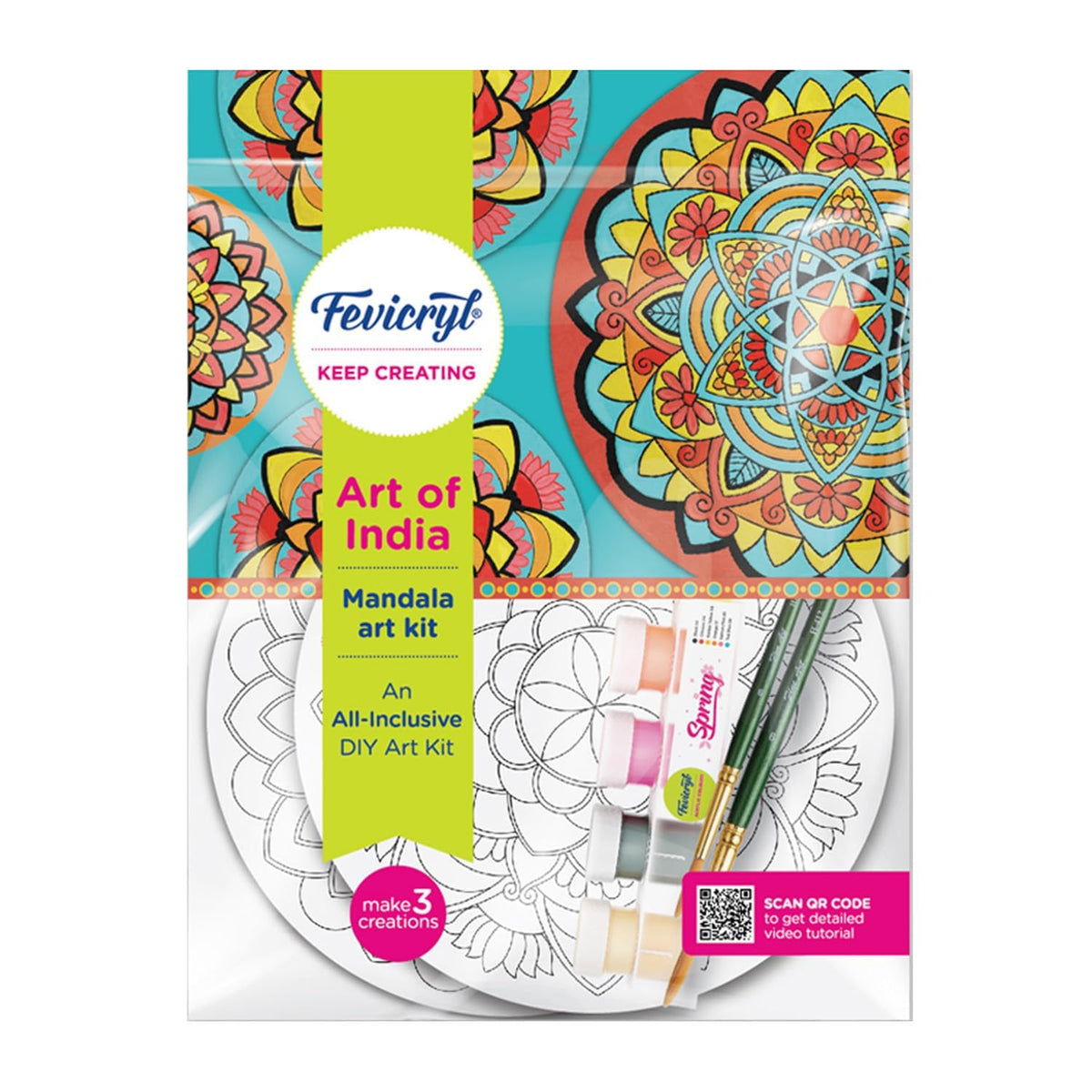 Fevicryl Art of India Mandala Art Kit | DIY Painting & Creative Diwali Gift Set