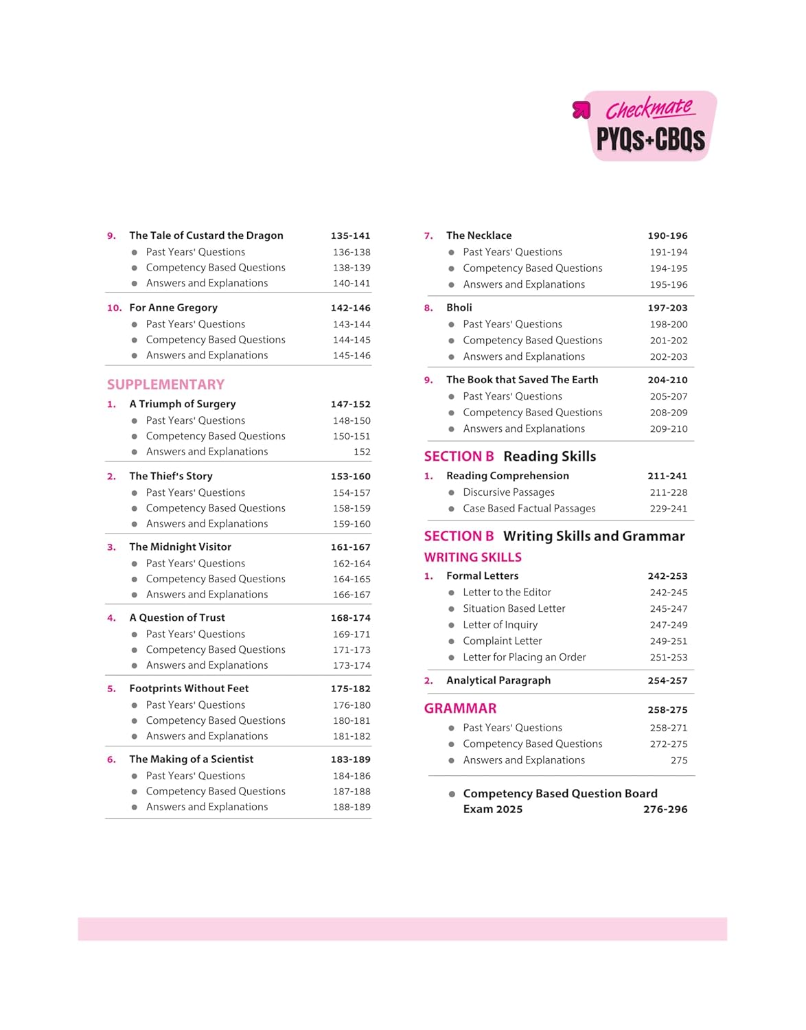 Arihant Checkmate PYQs + CBQs English Language & Literature Class 10 (Updated Edition 2026)