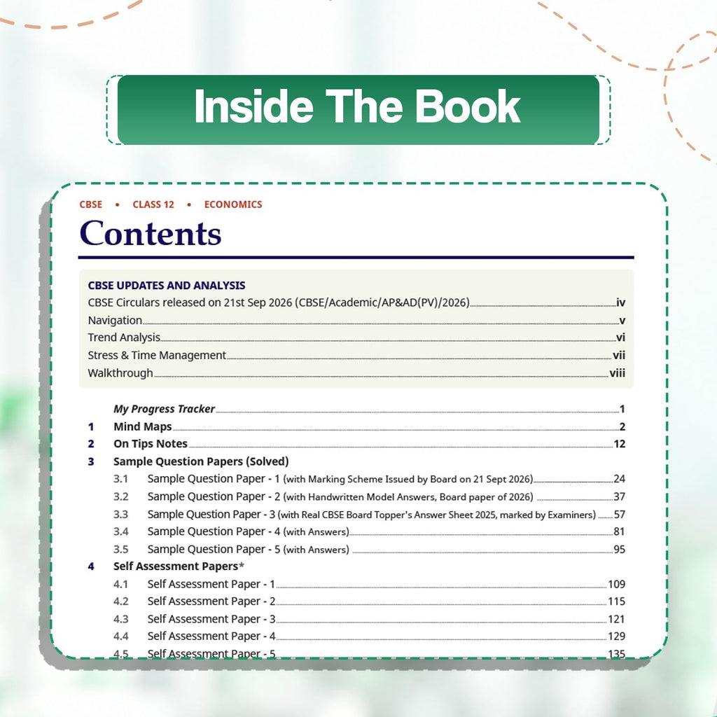Oswaal Books CBSE Class 12 Economics Sample Papers For 2027 Exam (English Medium)