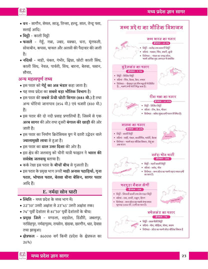 EzyClass MP GK Book 2025 – MP GYAN SAGAR | Hindi Medium |