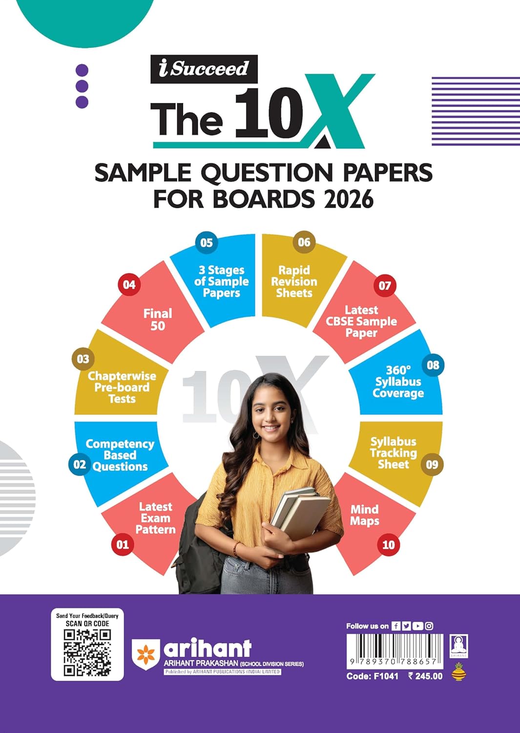 Arihant CBSE 15 Sample Question Papers Hindi-A Class 10 | Exam 2026