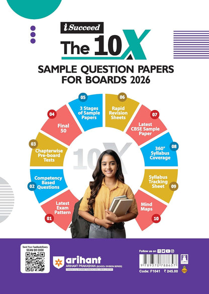 Arihant CBSE 15 Sample Question Papers Hindi-A Class 10 | Exam 2026