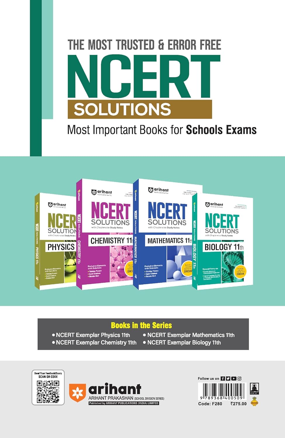 Arihant NCERT Exemplar Mathematics Class 11 | English Medium