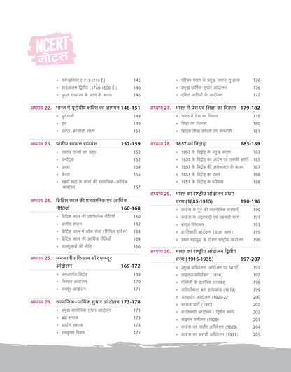 Arihant NCERT Notes Indian History Class 6–12(Old+New)2nd Edition(Hindi)