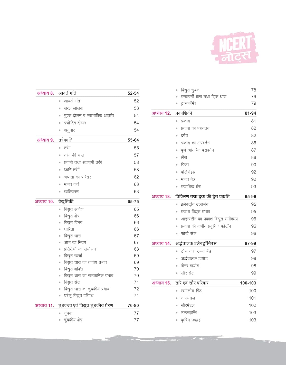 Arihant NCERT Notes Samanya Vigyan for Class 6-12 (Old + New) 2nd Edition | Hindi Medium