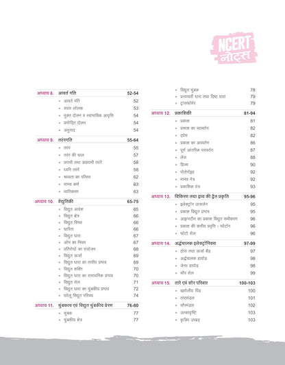 Arihant NCERT Notes Samanya Vigyan for Class 6-12 (Old + New) | 2nd Edition | Hindi Medium