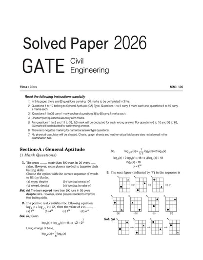 Arihant - GATE Civil Engineering by Ajay Kumar Chapterwise Solved Papers (2000–2026) | (English Medium)