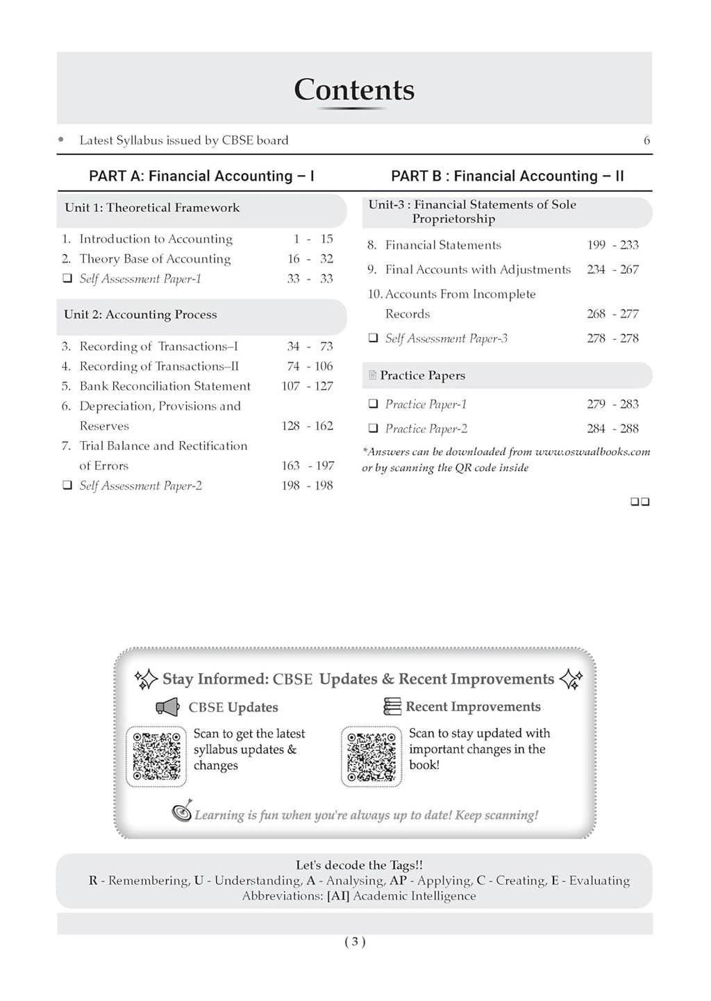 Oswaal Class 11 Accountancy CBSE Question Bank Chapter-wise & Topic-wise Solved Papers Edition 2027 (English Medium)