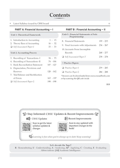 Oswaal Class 11 Accountancy CBSE Question Bank Chapter-wise & Topic-wise Solved Papers Edition 2027 (English Medium)
