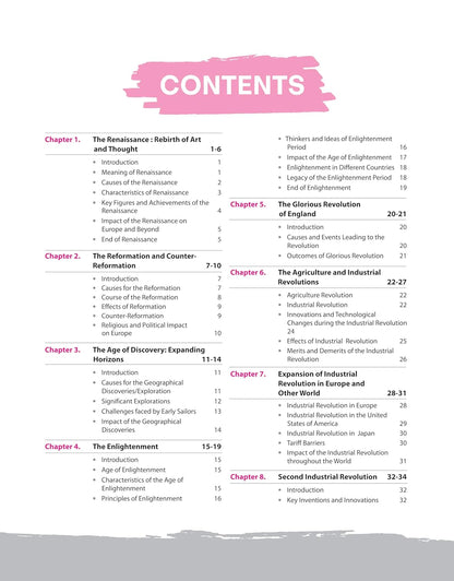 Arihant NCERT Notes World History for Class 9–12 (Old + New) | English Medium