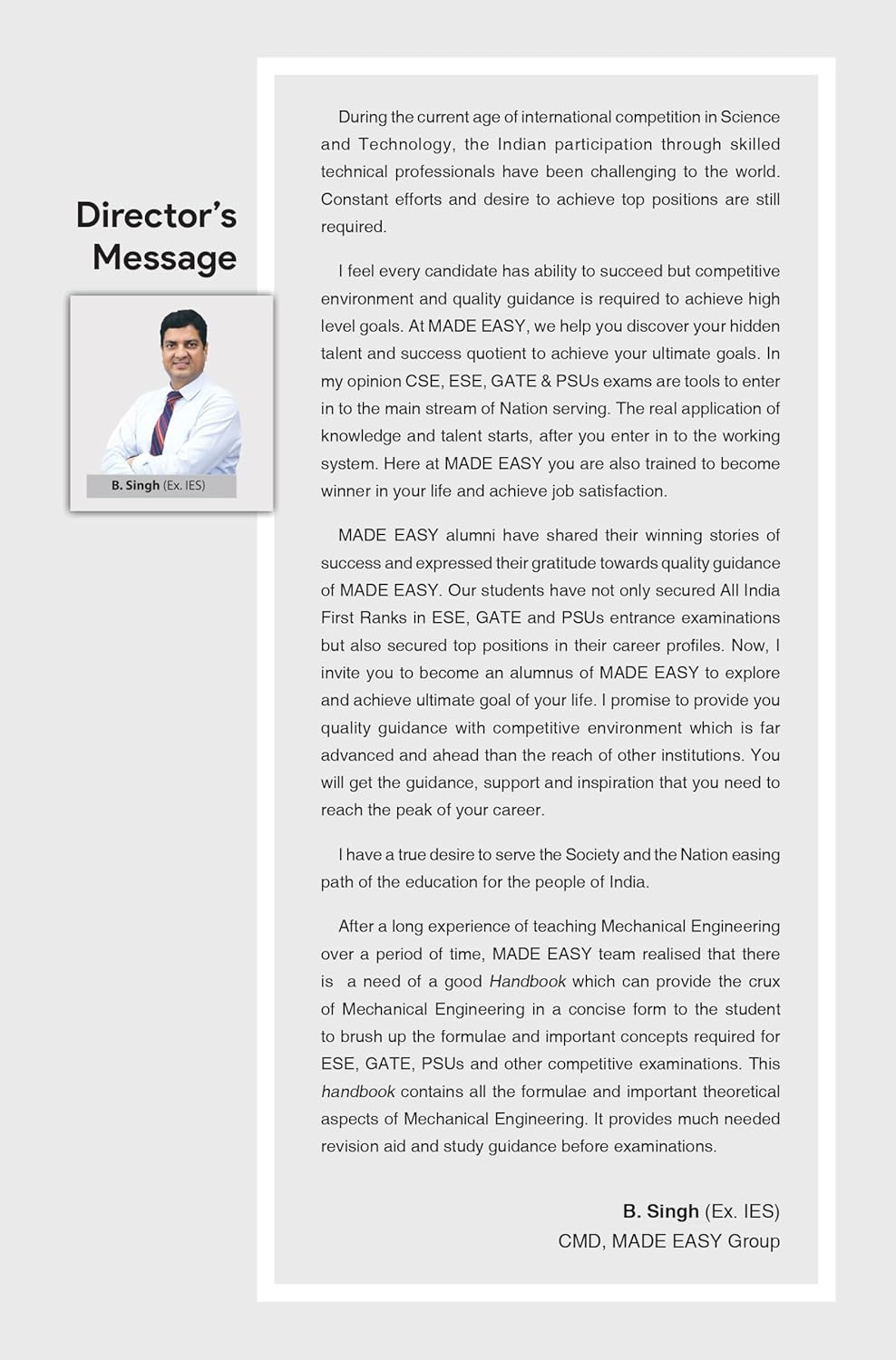 Made Easy – A Handbook on Mechanical Engineering (6th Edition) English Medium