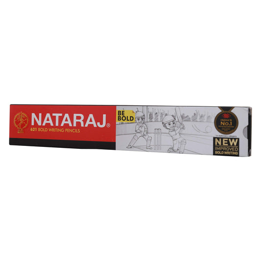 Nataraj 621 Bold HB Writing Pencil 10 Pieces | Smooth & Dark Writing Pencil