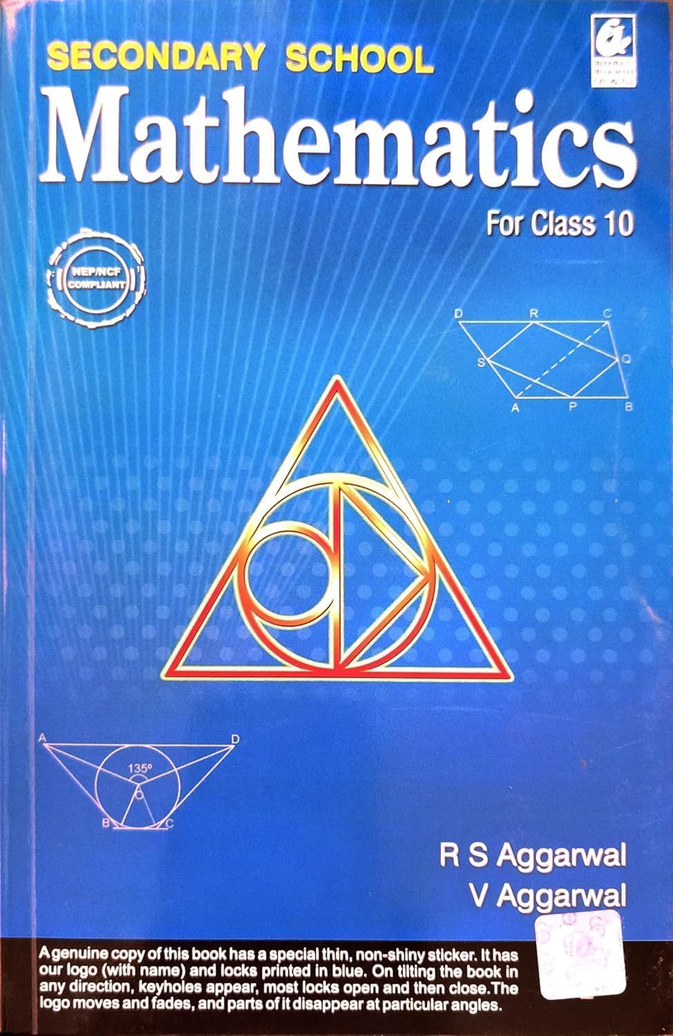 R.S. Aggarwal Mathematics for Class 10 |2026-27|(English Medium)