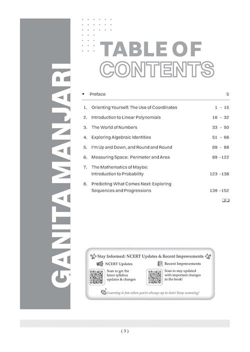 Oswaal NCERT Textbook Solutions Mathematics Part-1 (Ganita Manjari), Class 9 Edition 2026 (English Medium)