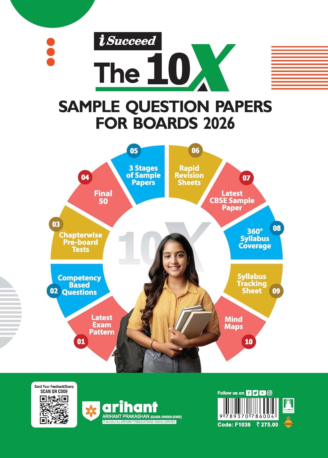 Arihant CBSE 15-Sample Question Papers (Class-10) Social Science | English Medium